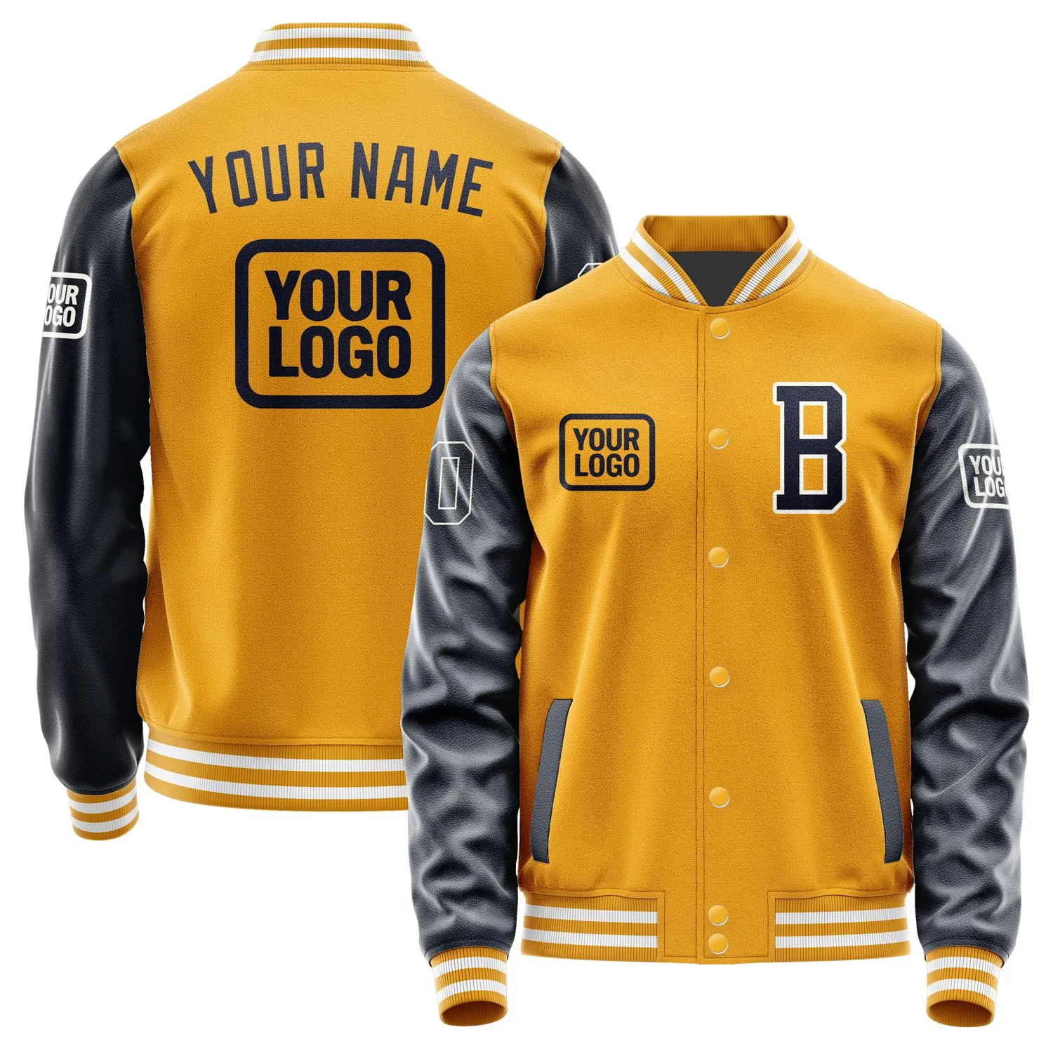 Custom Yellow Navy Jacket