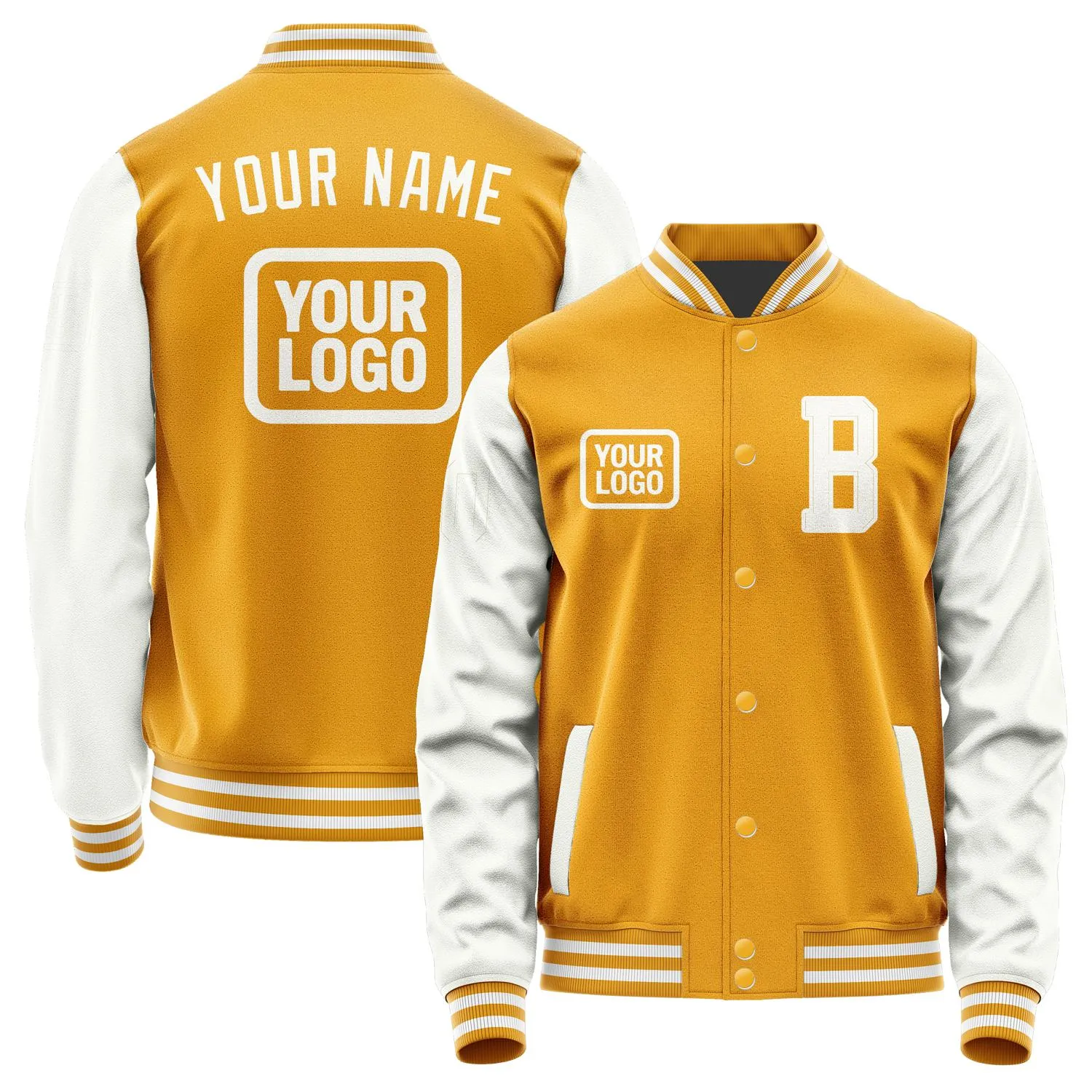 Custom Yellow White Jacket
