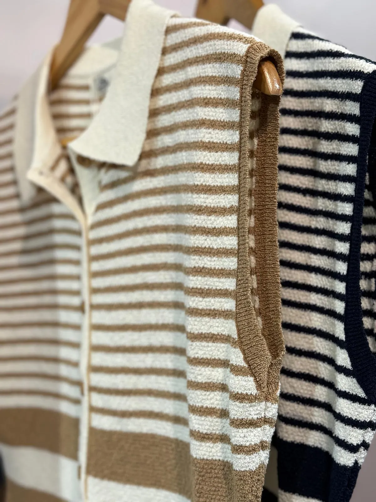 Demi Stripe Button Tennis Dress
