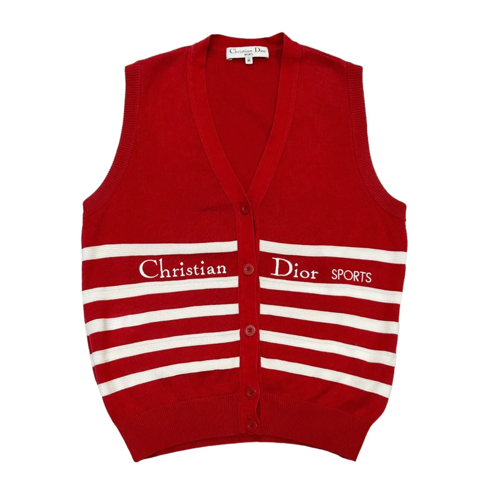Dior Sports Red Button Vest