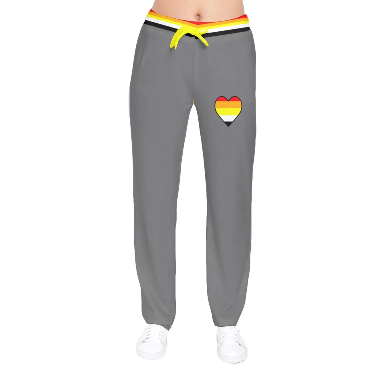 DL Litho Flag Heart Velvet Sweat Pants