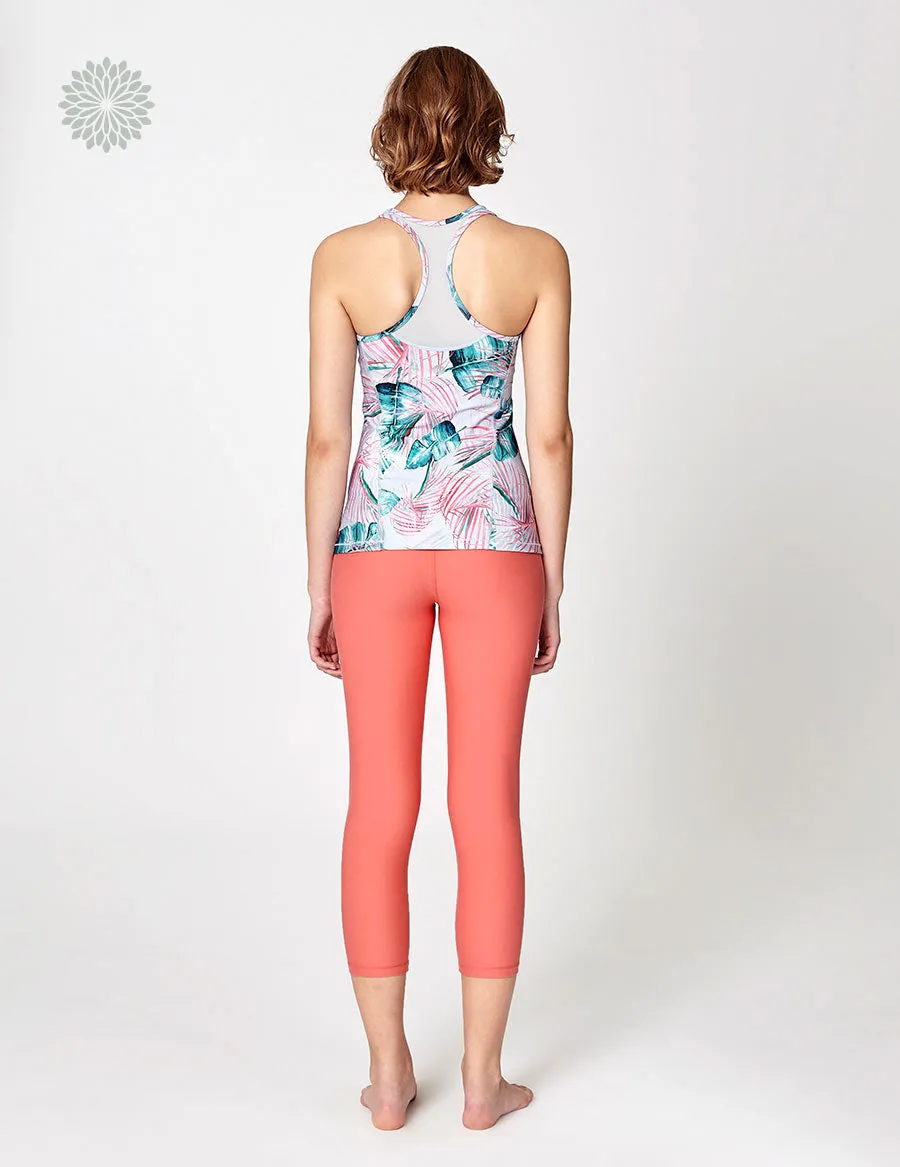 easyoga LA-VEDA Noble V-Mesh Tank2 - FA4 Windmill Palm