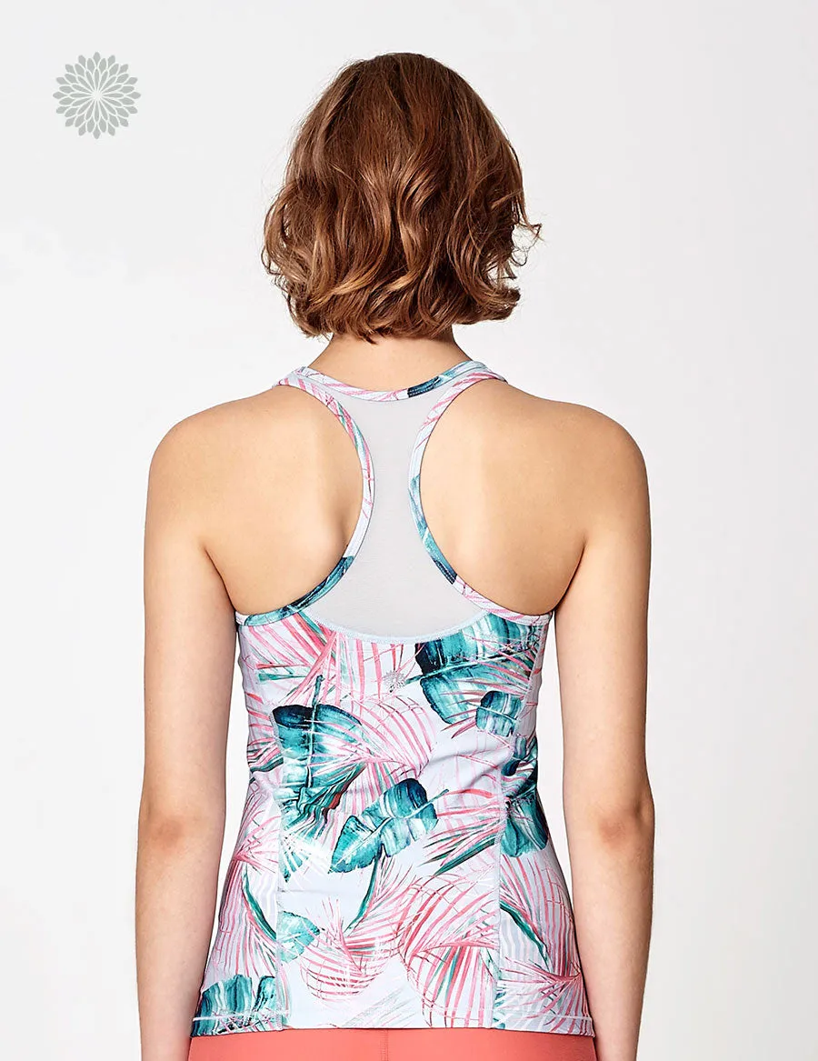 easyoga LA-VEDA Noble V-Mesh Tank2 - FA4 Windmill Palm