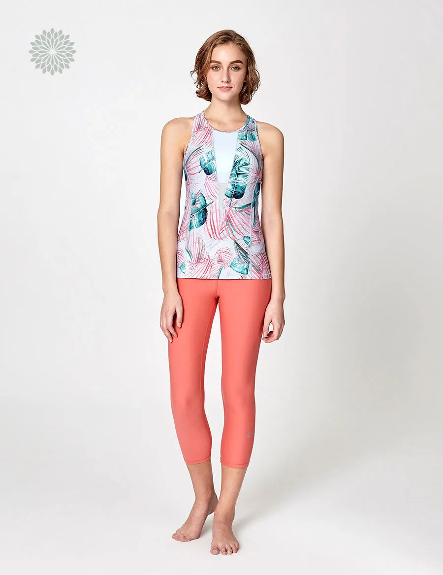 easyoga LA-VEDA Noble V-Mesh Tank2 - FA4 Windmill Palm