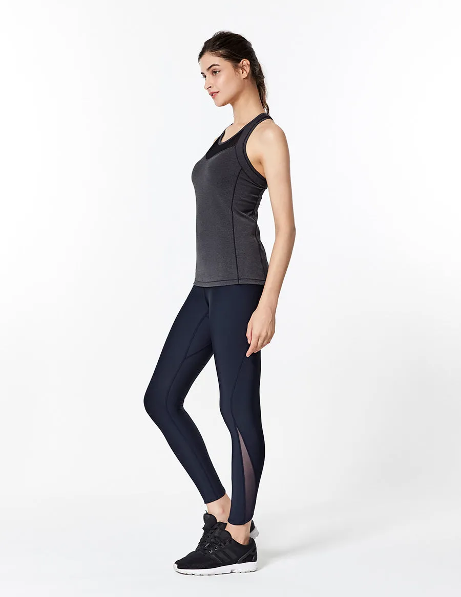 easyoga LESPIRO Classy Trend Tank - X08 Black Hemp Gray/Gray