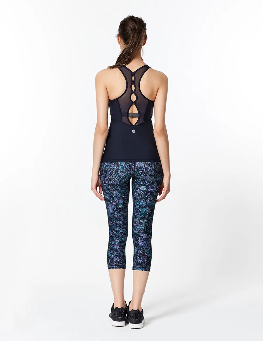 easyoga LESPIRO Mesh Ripple Tank - B23 Black blue
