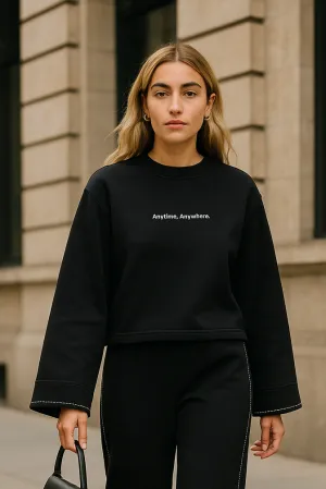 EMBROIDERED SWEAT
