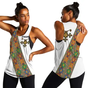 Ethiopia Saba Kemis Sash Style Women Racerback Tank LT15