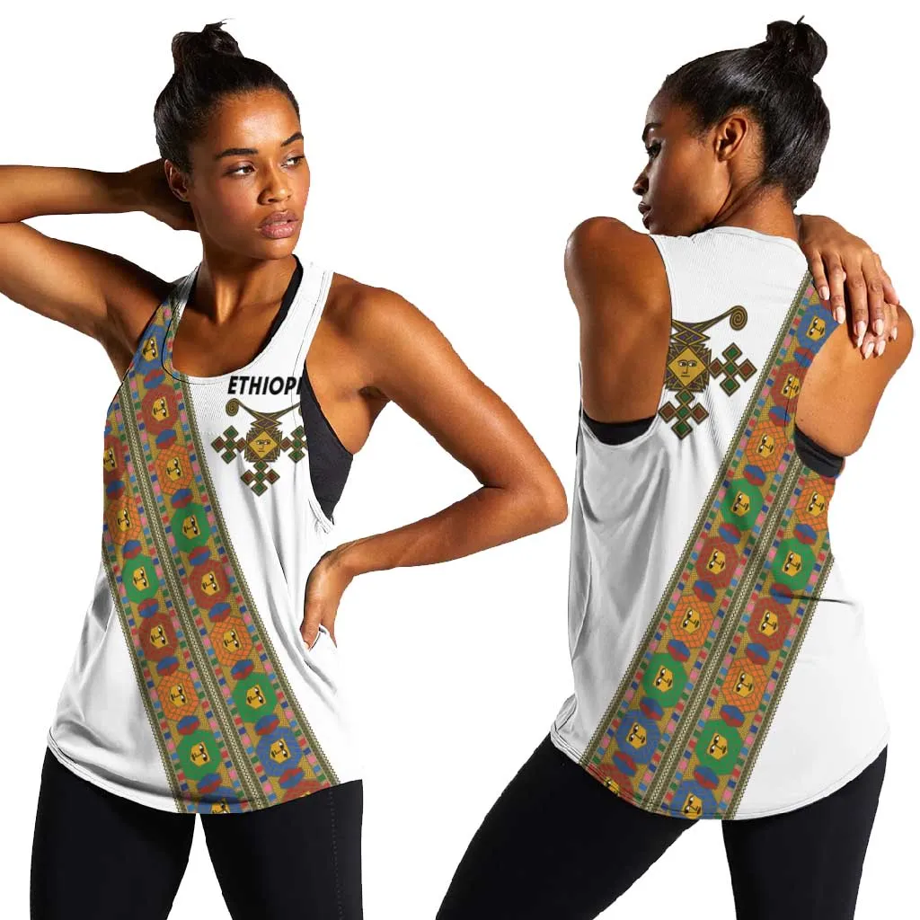 Ethiopia Saba Kemis Sash Style Women Racerback Tank LT15