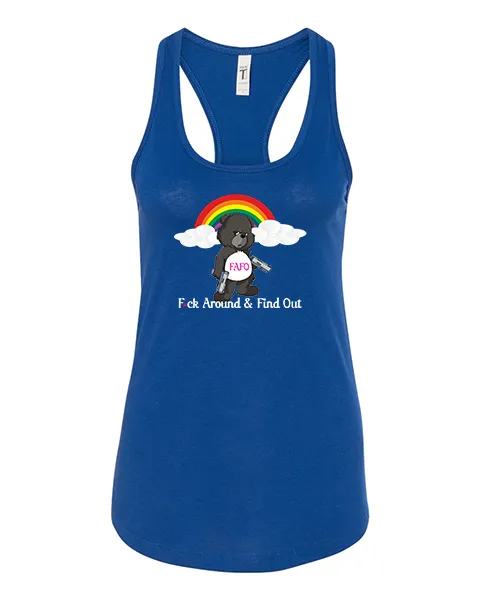 FAFO BEAR-Womens  Racerback tank