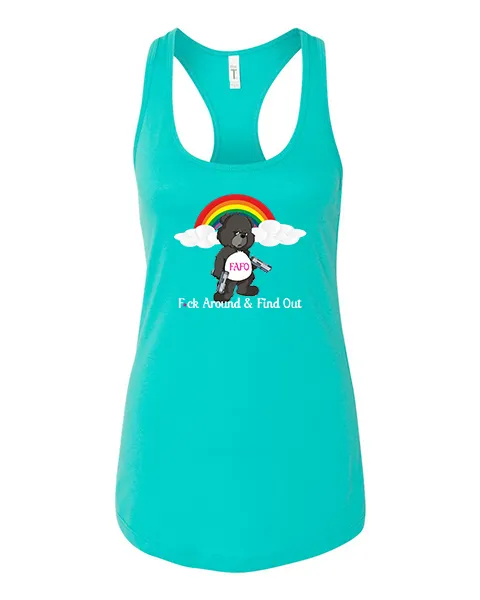 FAFO BEAR-Womens  Racerback tank