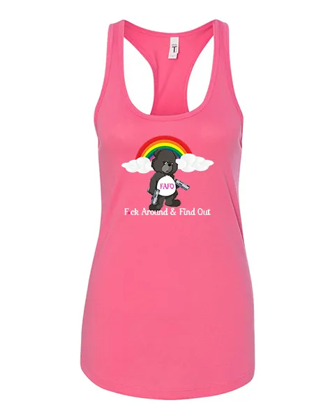 FAFO BEAR-Womens  Racerback tank