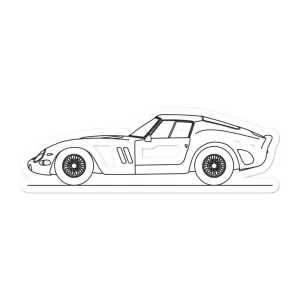 Ferrari 250 GTO Outline Sticker