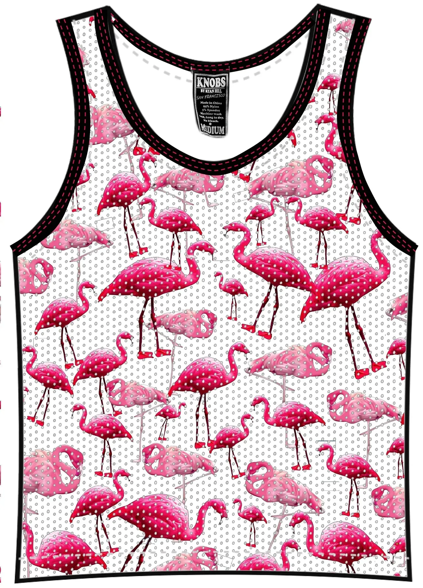 FLAMINGO MESH TANK