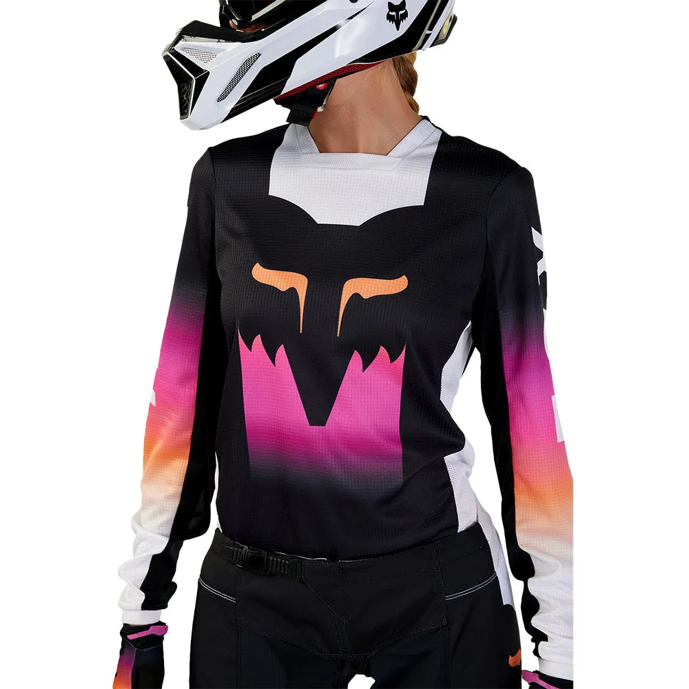 FOX WOMENS 180 FLORA JERSEY [BLACK/PINK]