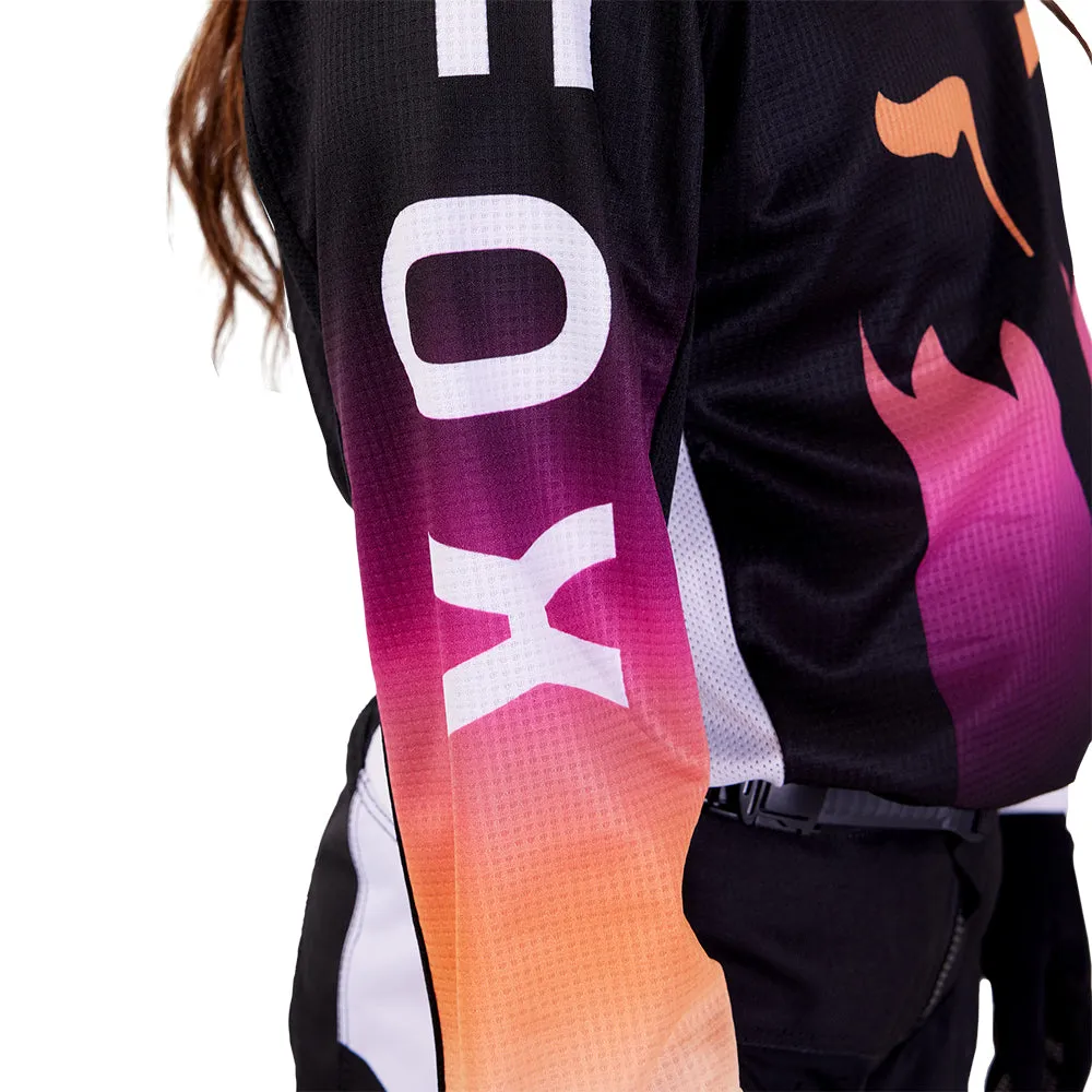 FOX YOUTH 180 FLORA JERSEY [BLACK]
