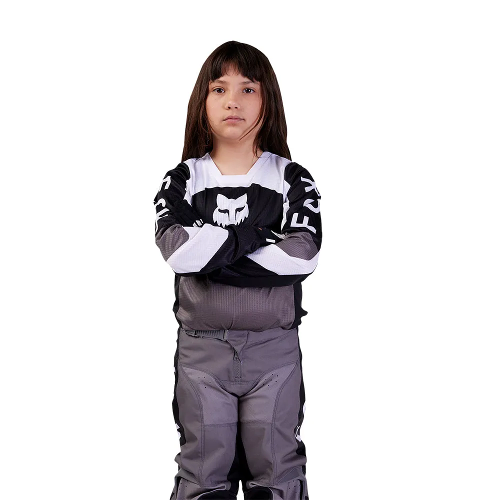 FOX YOUTH 180 NITRO JERSEY [BLACK/GREY]