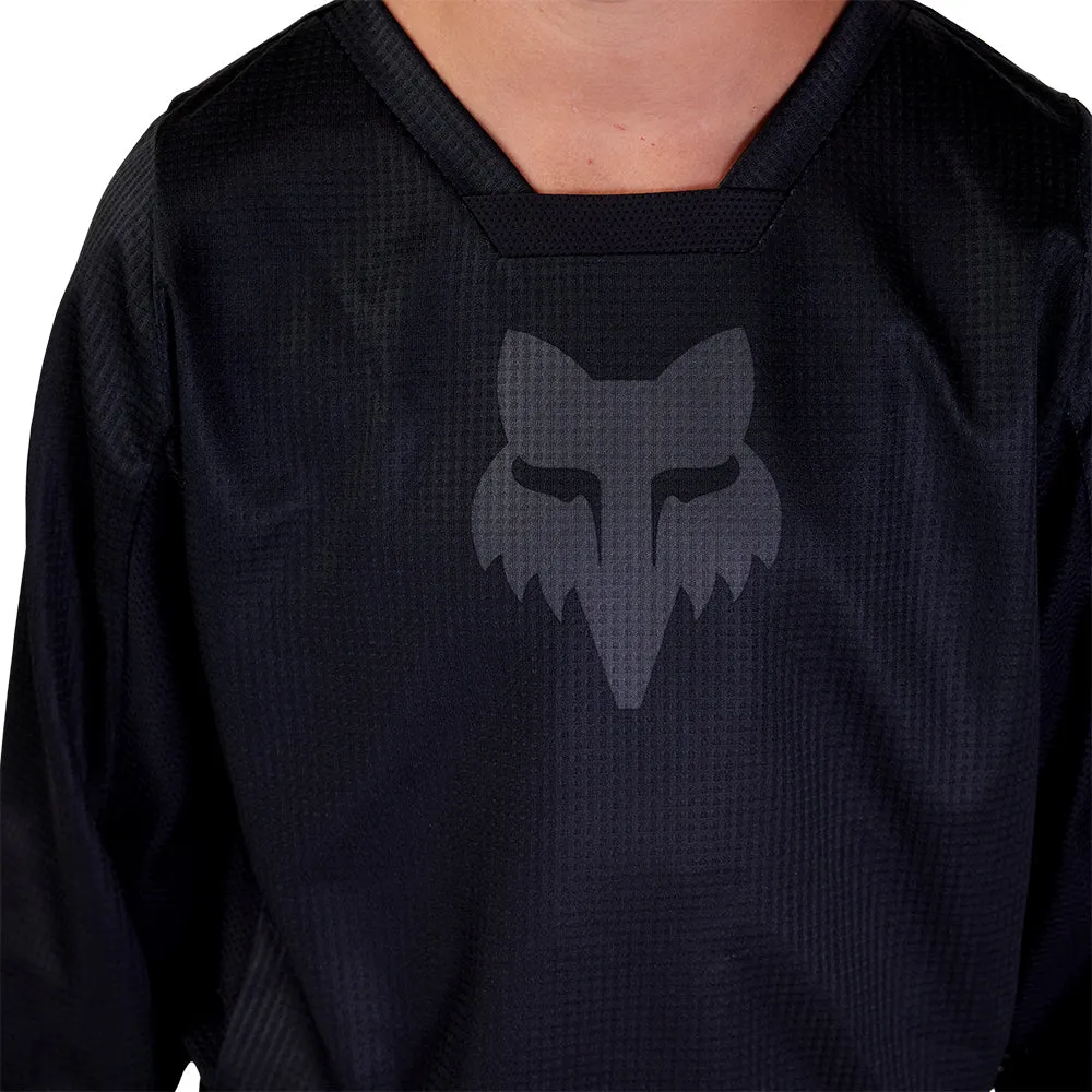 Fox Youth Blackout Jersey [Black/Black]