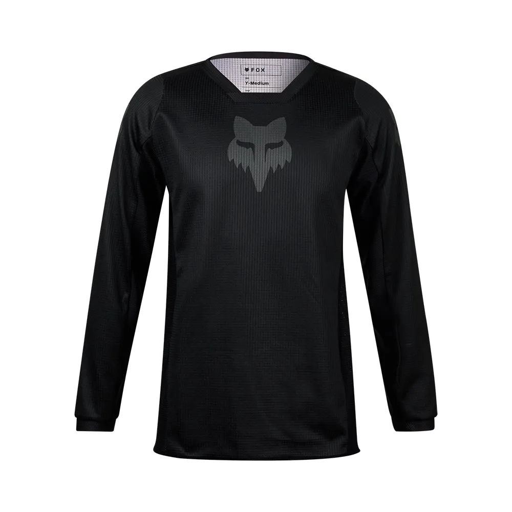 Fox Youth Blackout Jersey [Black/Black]
