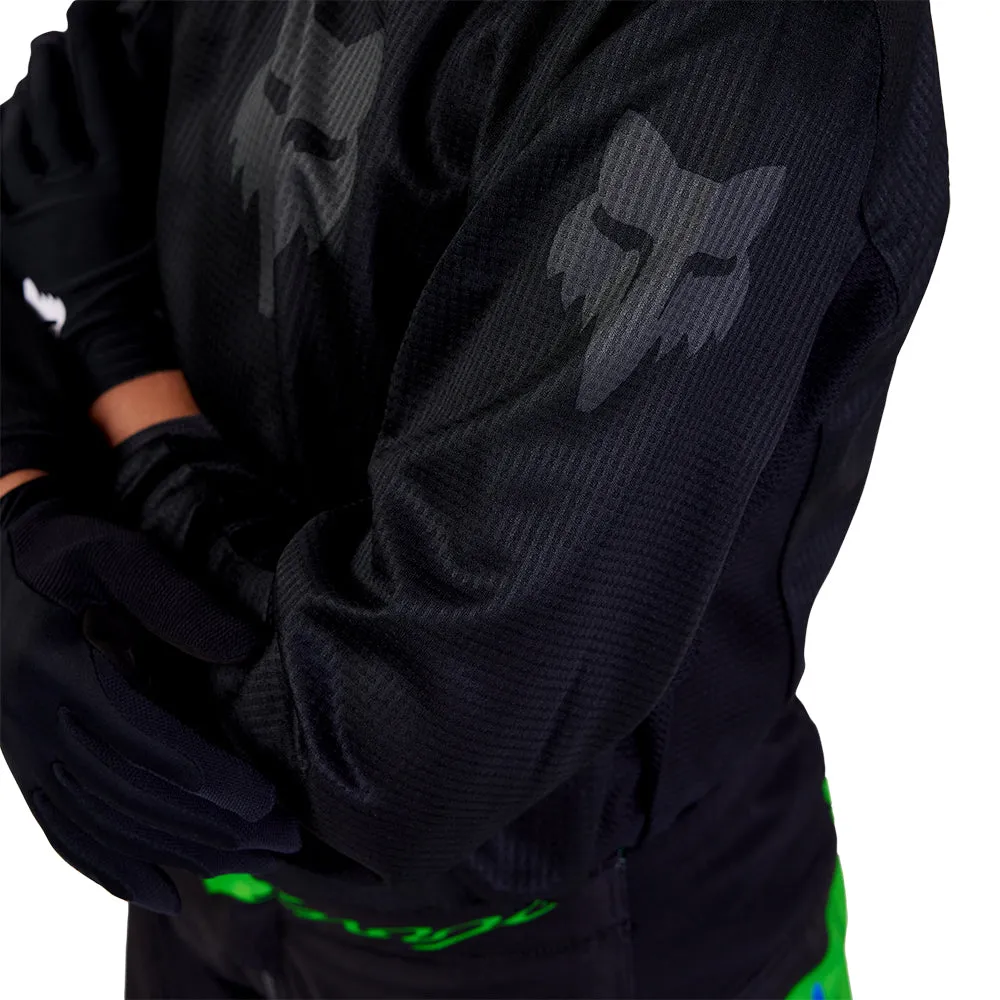 Fox Youth Blackout Jersey [Black/Black]