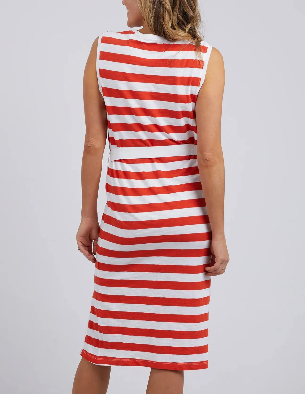 Foxwood Bondi Dress Spicy Orange & White Stripe