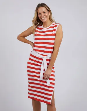 Foxwood Bondi Dress Spicy Orange & White Stripe