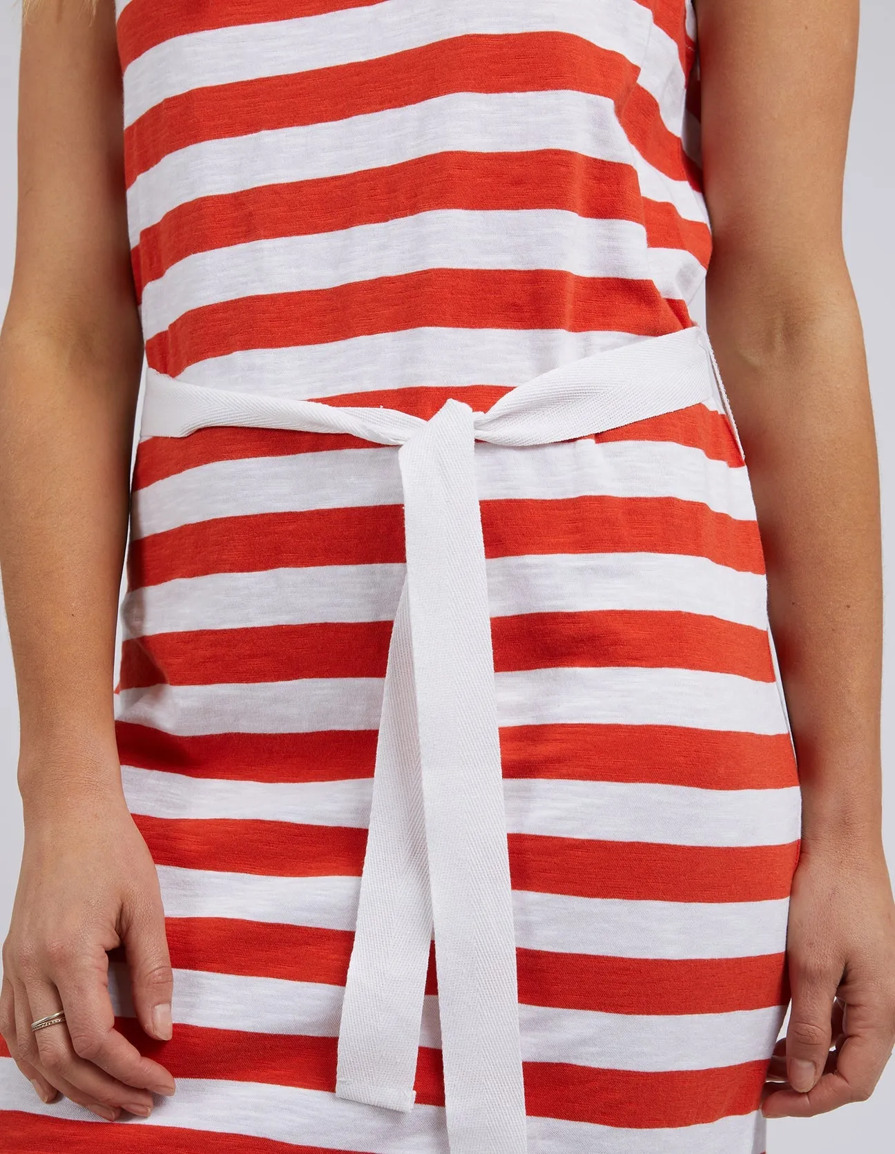 Foxwood Bondi Dress Spicy Orange & White Stripe