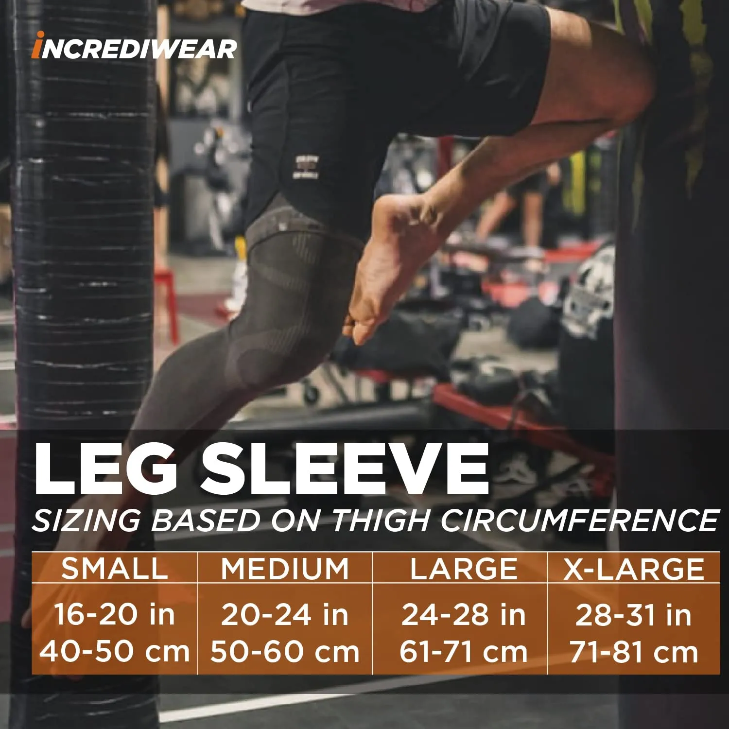 Full Length Long Leg Sleeve for Leg Pain Relief & Muscle Recovery,