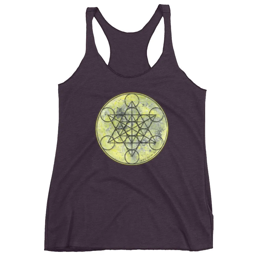 Full Moon Metatron Women's Racerback Tank
