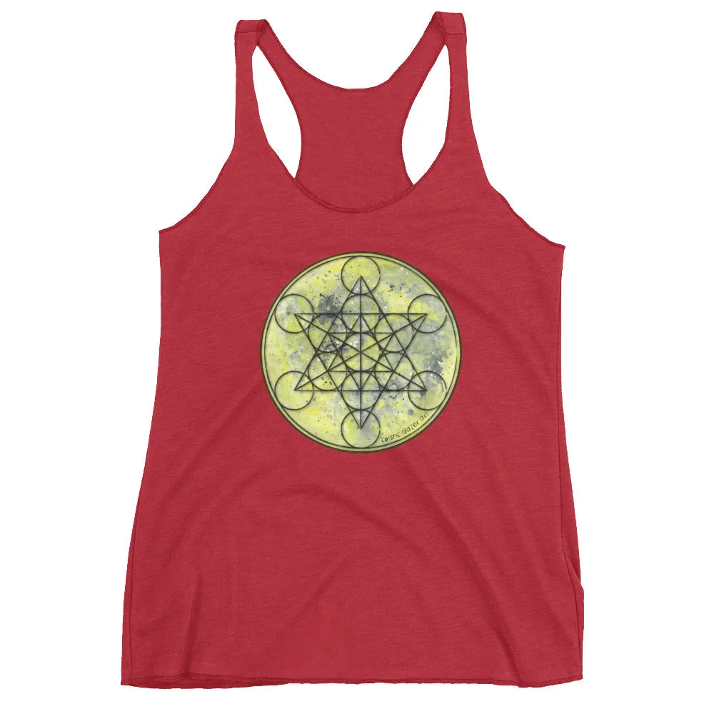 Full Moon Metatron Women's Racerback Tank