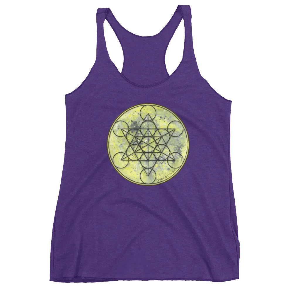 Full Moon Metatron Women's Racerback Tank