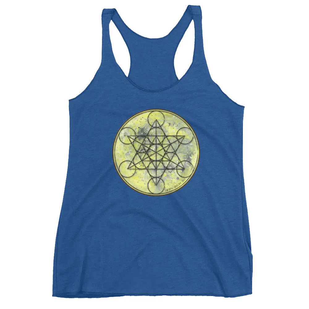 Full Moon Metatron Women's Racerback Tank