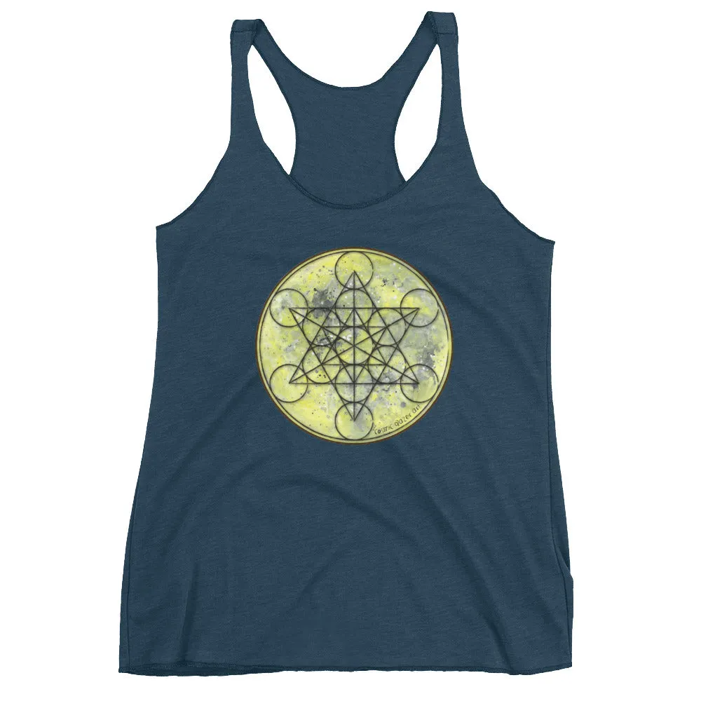 Full Moon Metatron Women's Racerback Tank