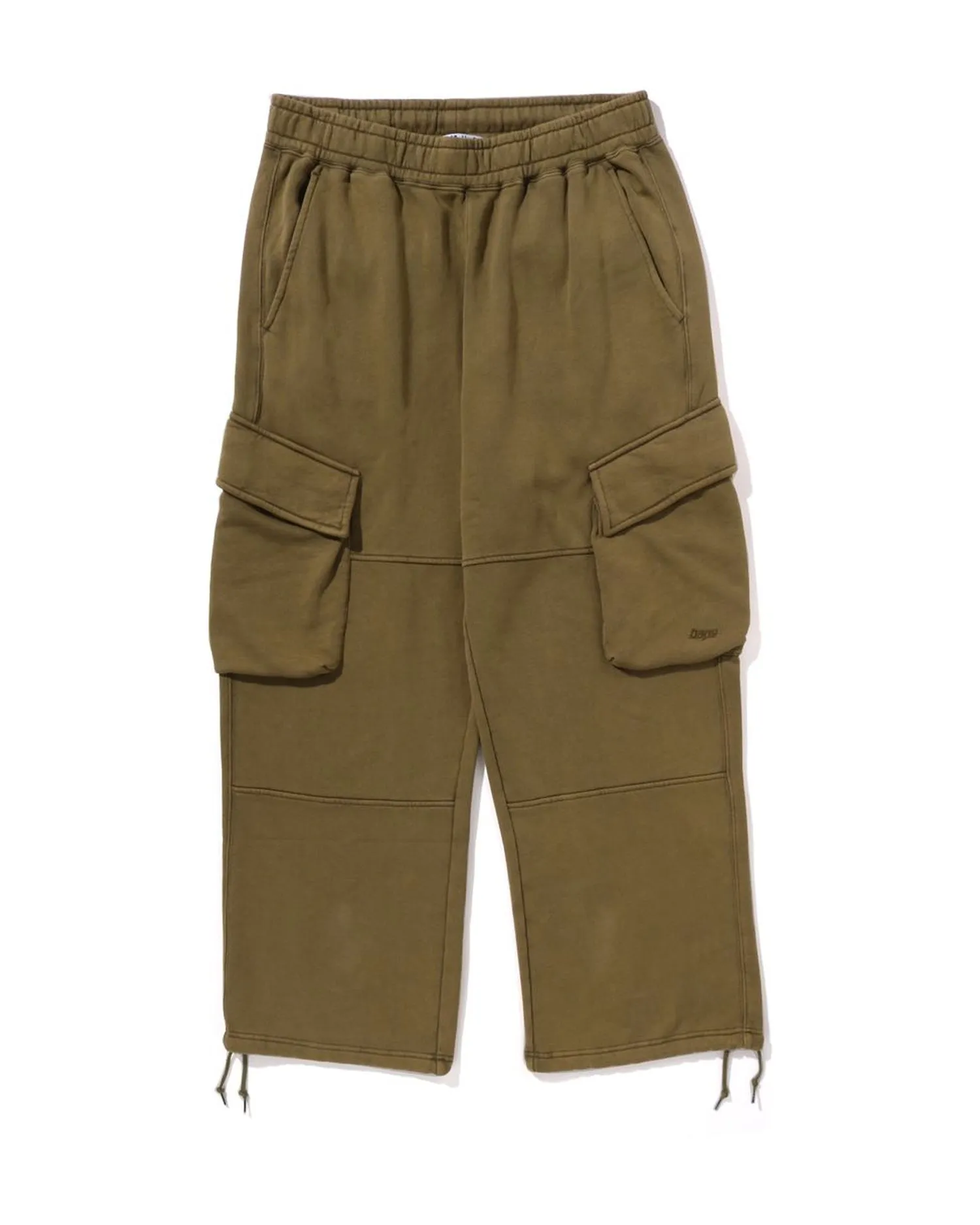 Garment Dye Oversized Fit Cargo Sweatpants