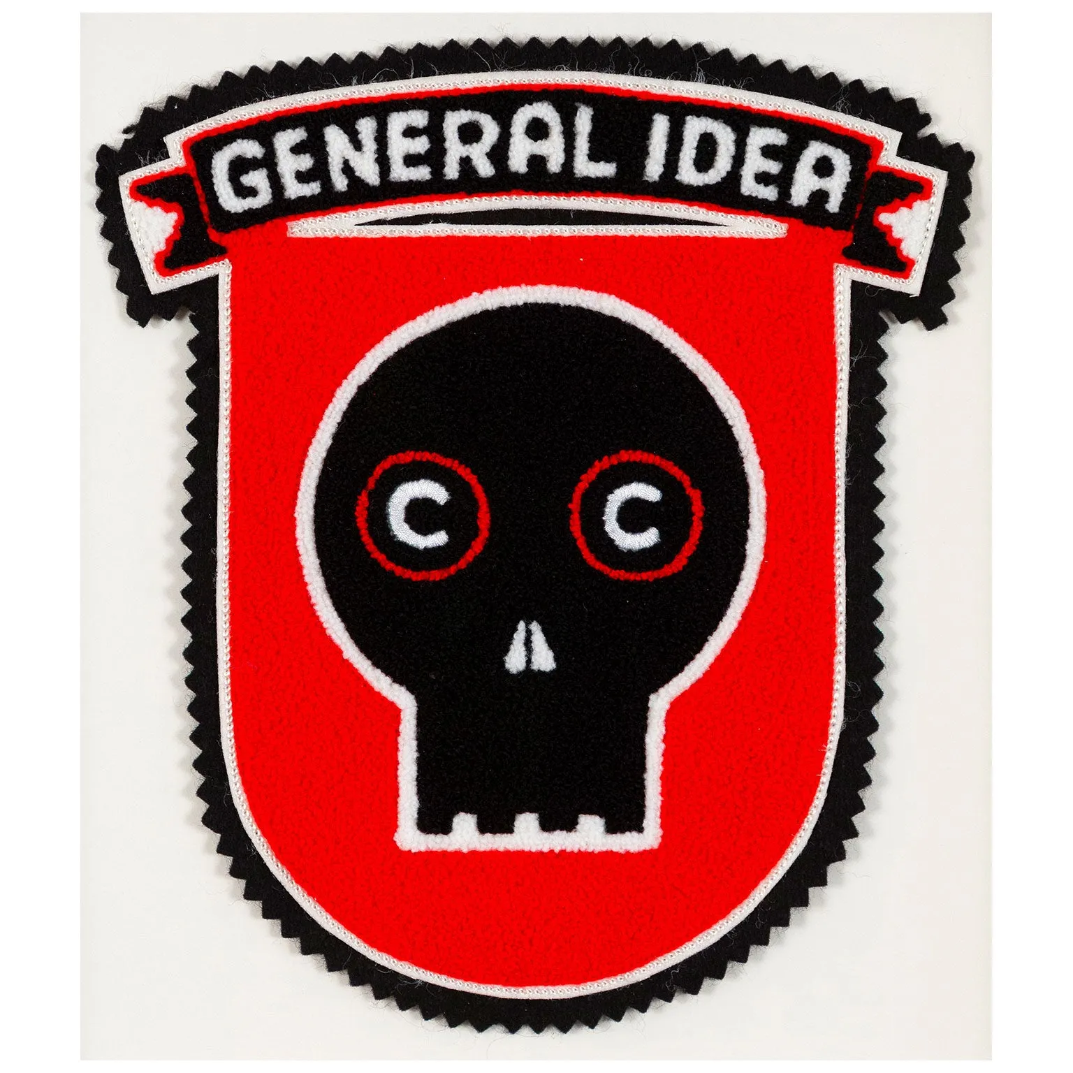 GENERAL IDEA "EYE OF THE BEHOLDER" CHENILLE CREST, 1989
