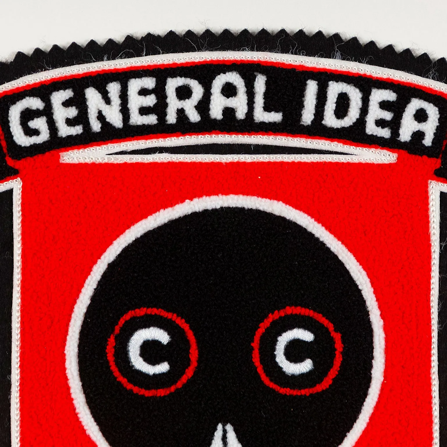 GENERAL IDEA "EYE OF THE BEHOLDER" CHENILLE CREST, 1989