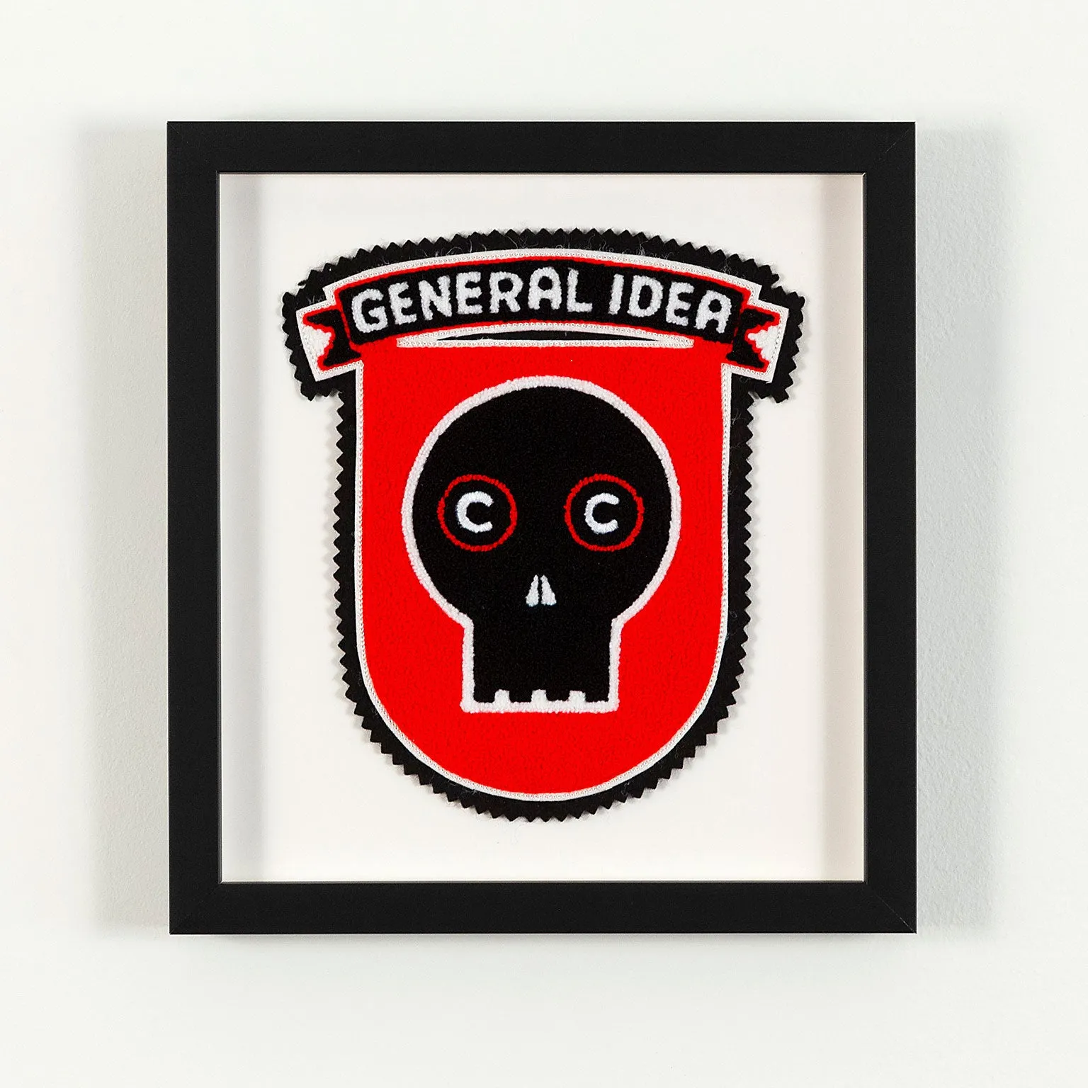 GENERAL IDEA "EYE OF THE BEHOLDER" CHENILLE CREST, 1989