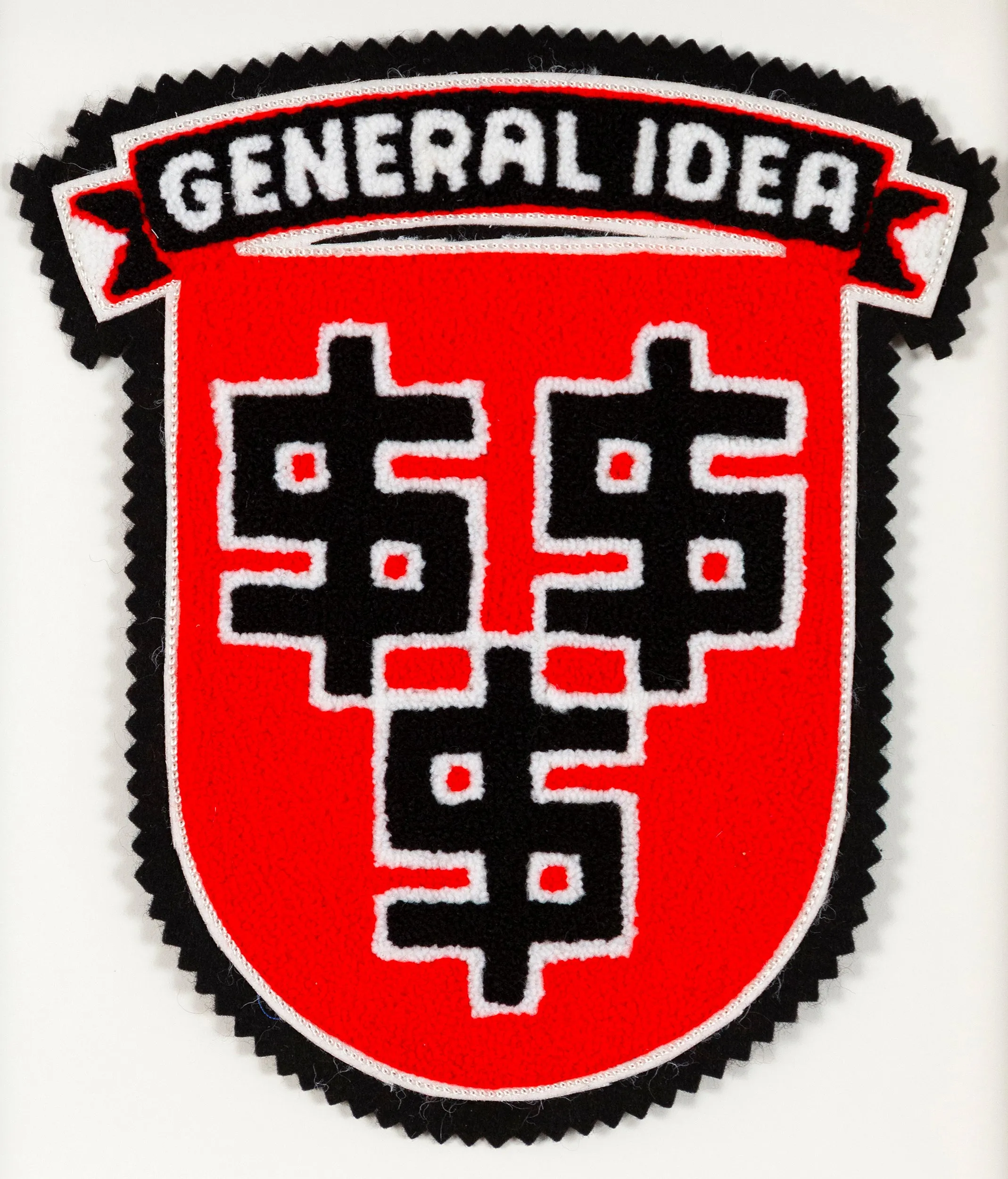 GENERAL IDEA "LUCRE" CHENILLE CREST, 1989