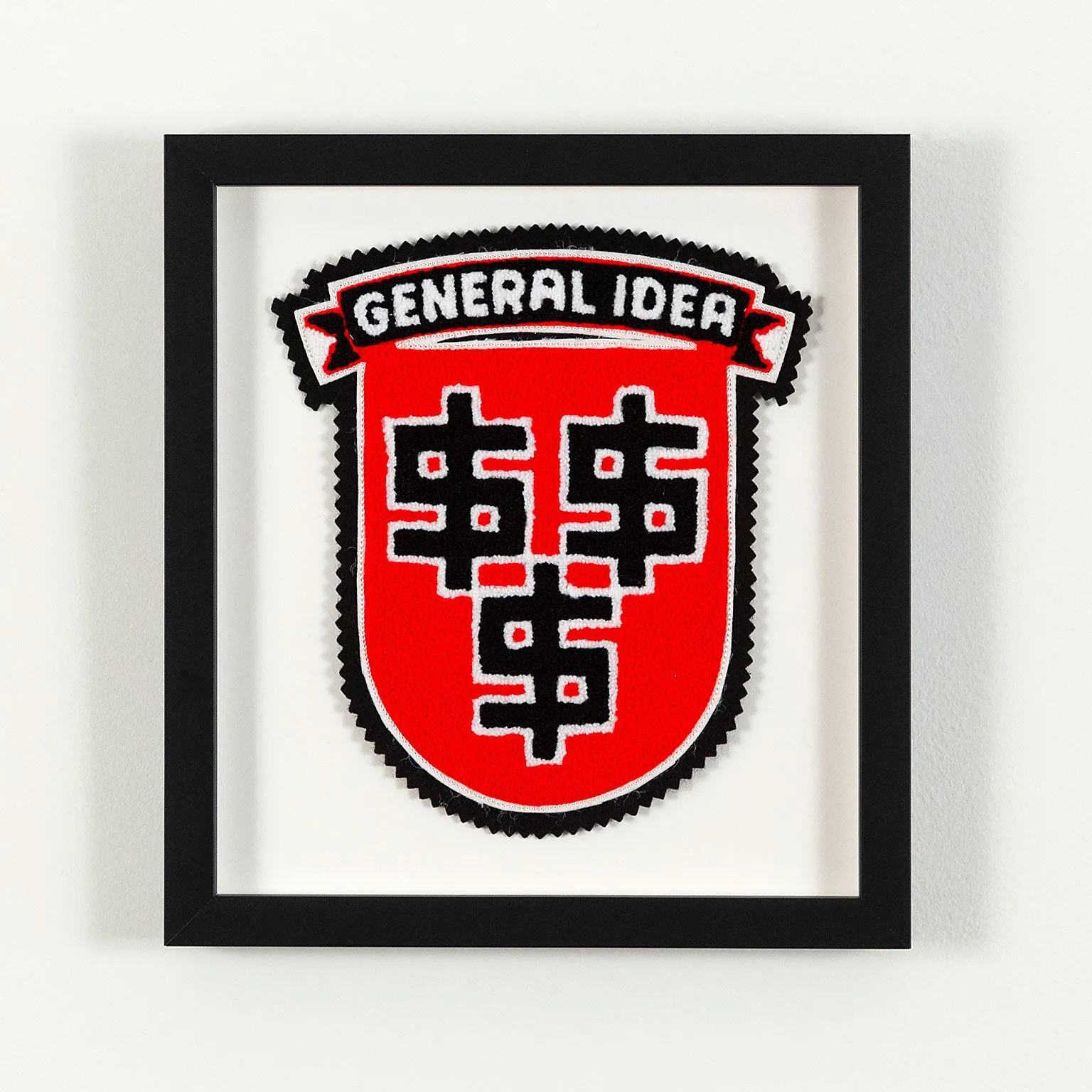 GENERAL IDEA "LUCRE" CHENILLE CREST, 1989
