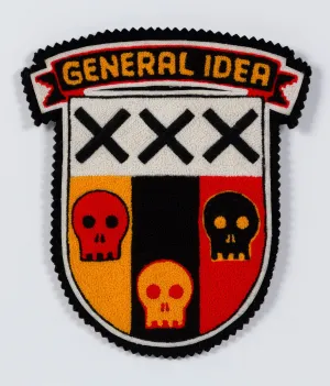 GENERAL IDEA "POST MORTEM" CHENILLE CREST, 1988