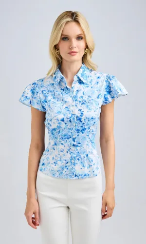 Generation Love - Francesca Floral Poplin Top