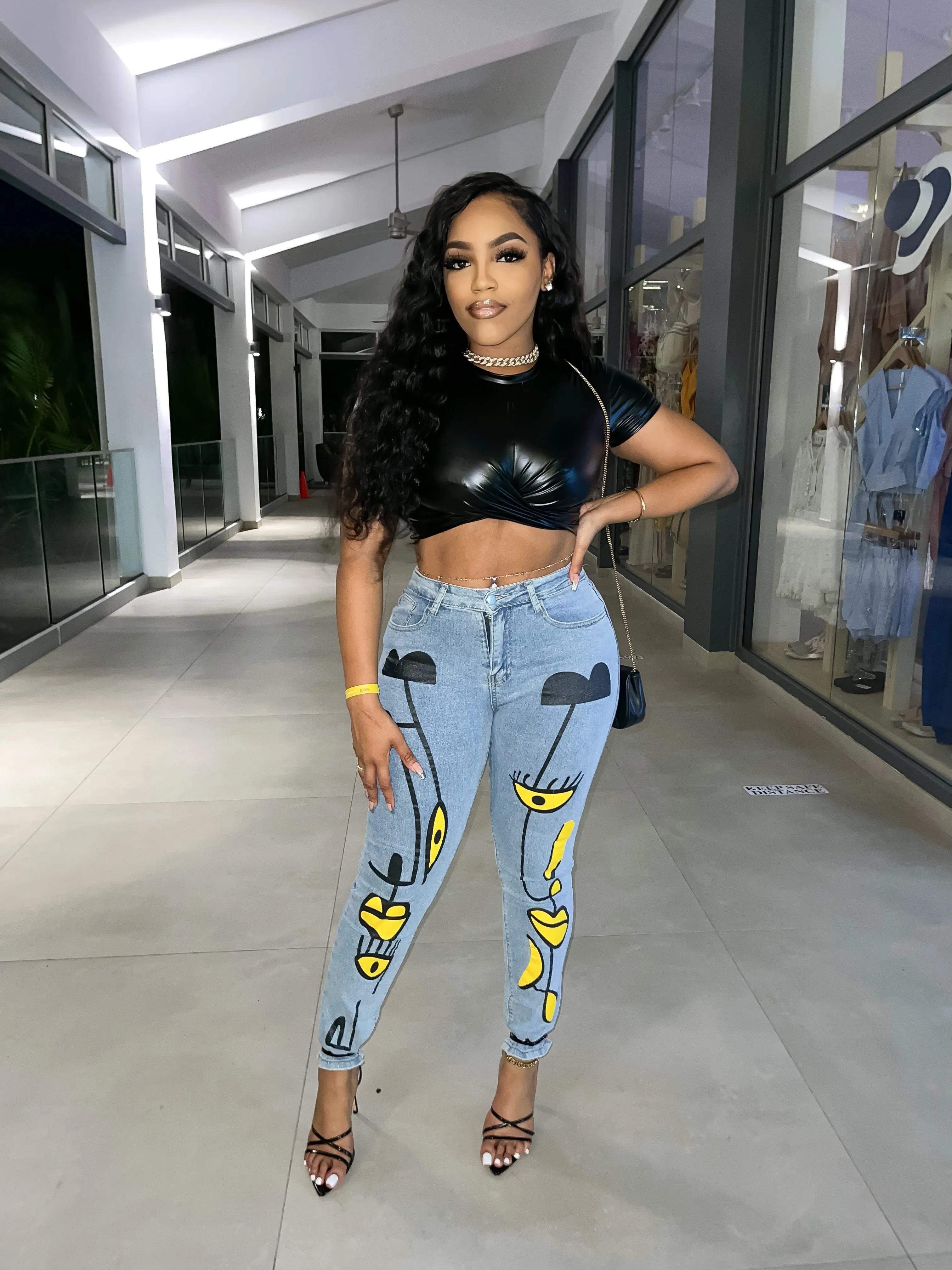 Graffiti Denim Pants