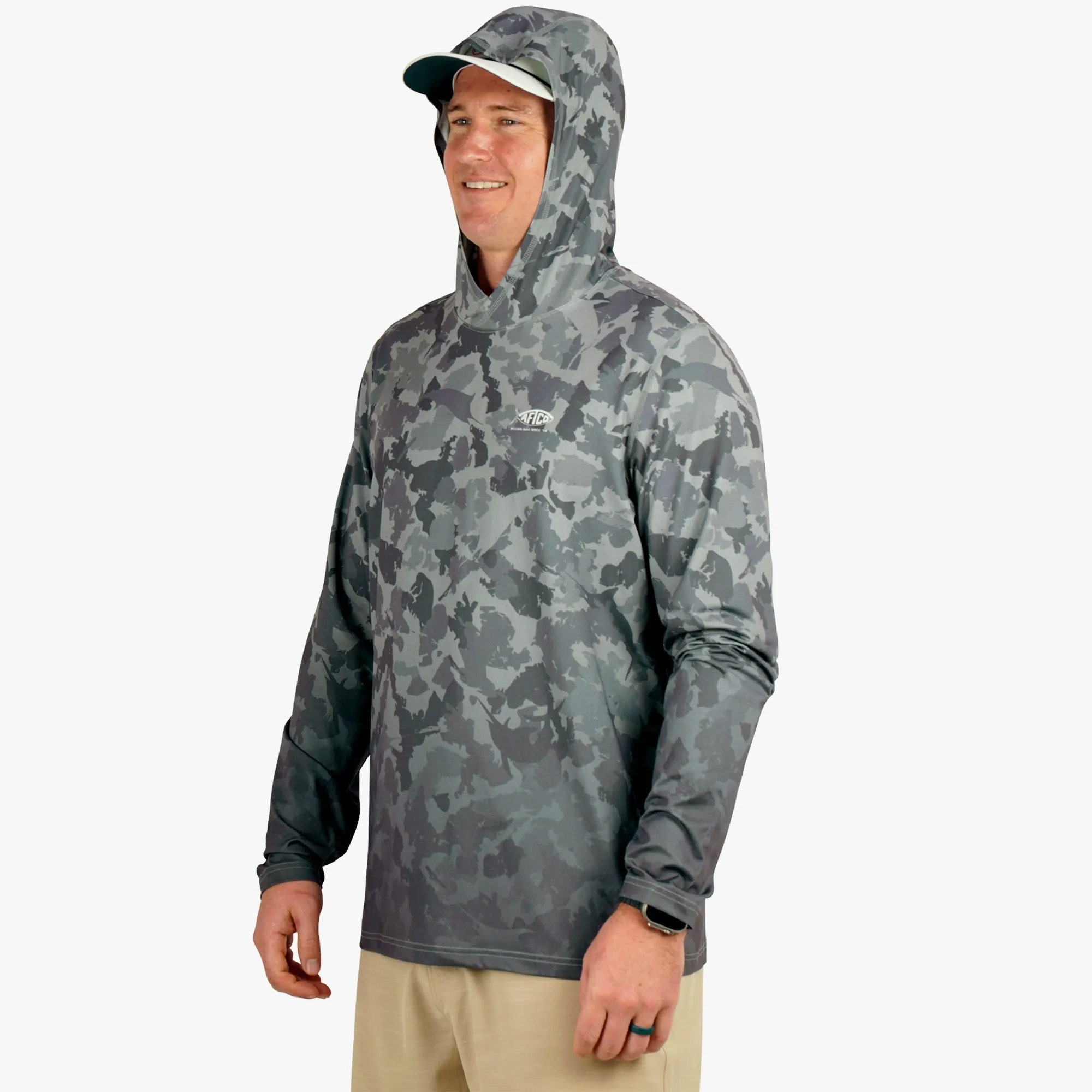 Grander Camo UVX LS Sun Protection Hoodie