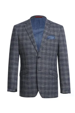 Grey Windowpane Sports Jacket