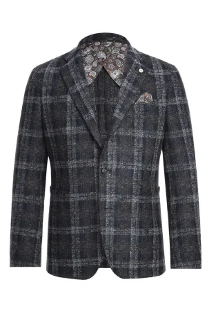 Grey Windowpane Sports Jacket