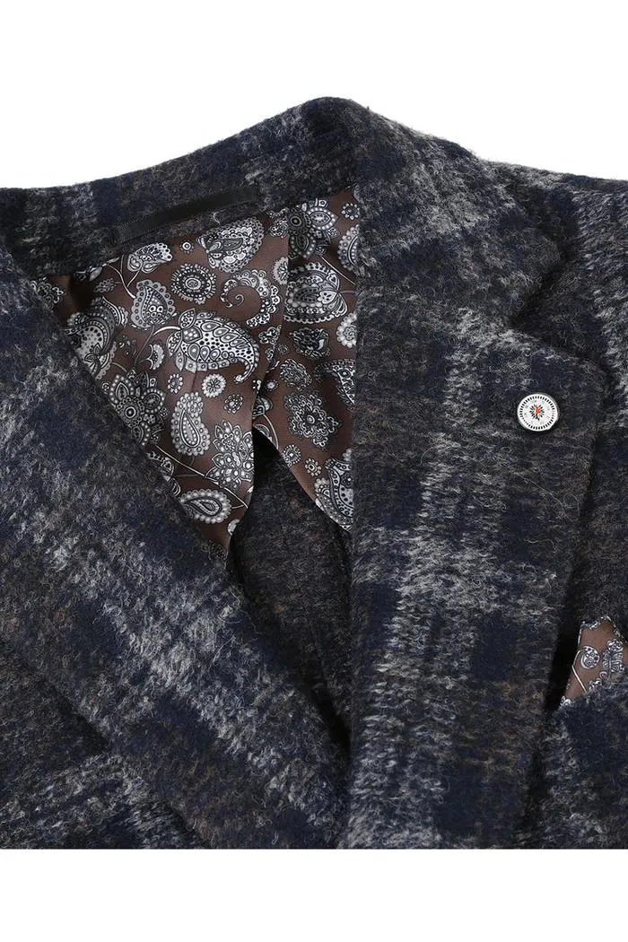 Grey Windowpane Sports Jacket