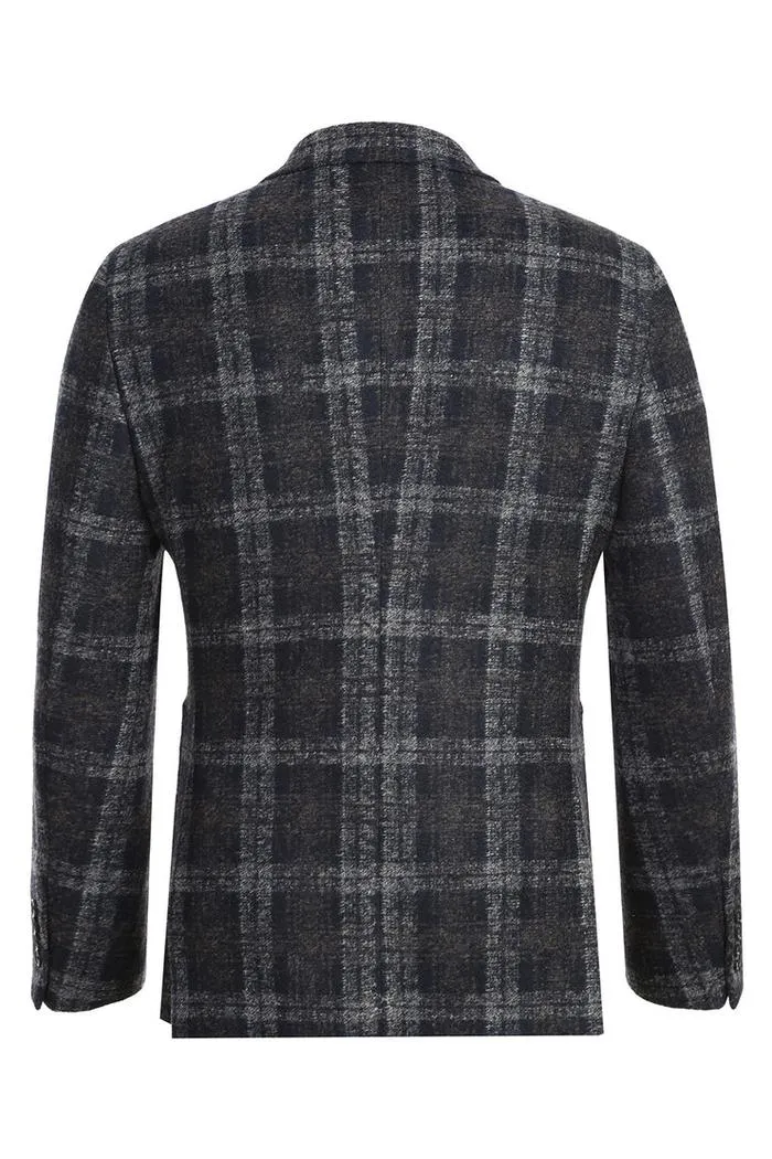 Grey Windowpane Sports Jacket