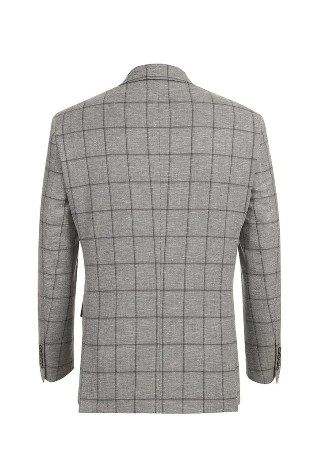 Grey Windowpane Sports Jacket