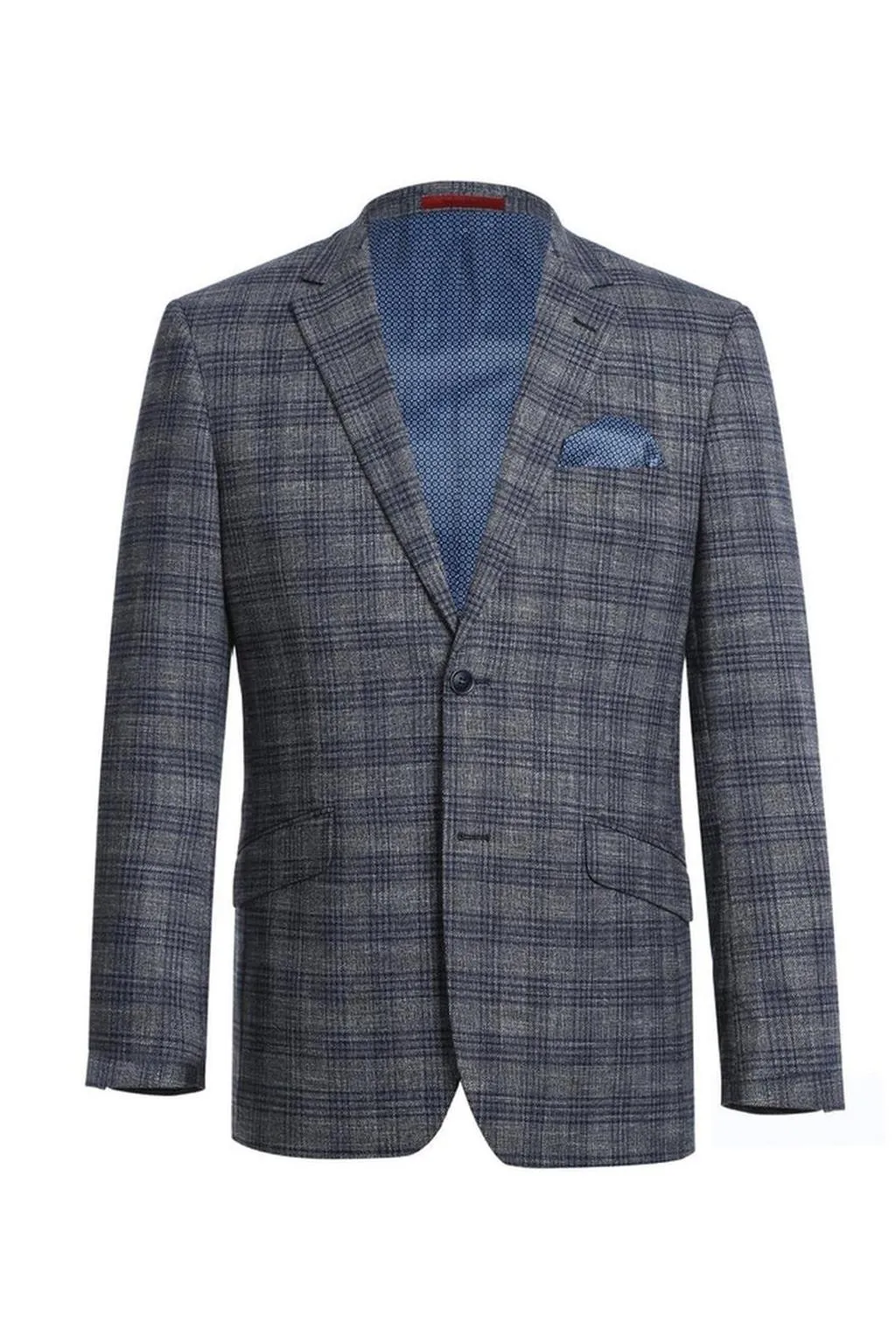 Grey Windowpane Sports Jacket