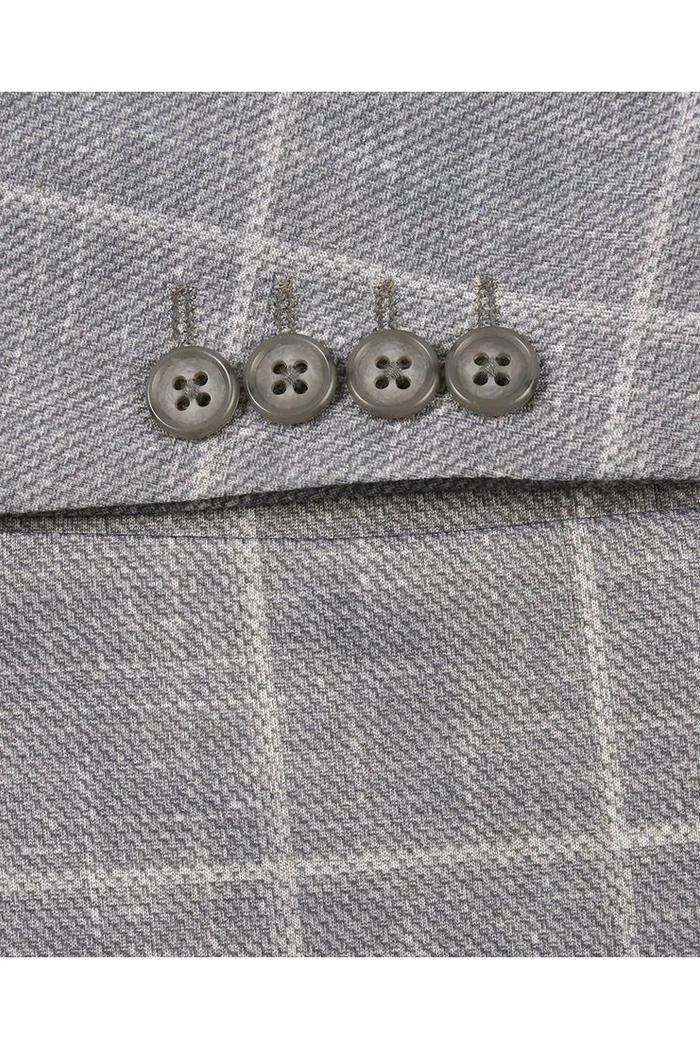 Grey Windowpane Sports Jacket